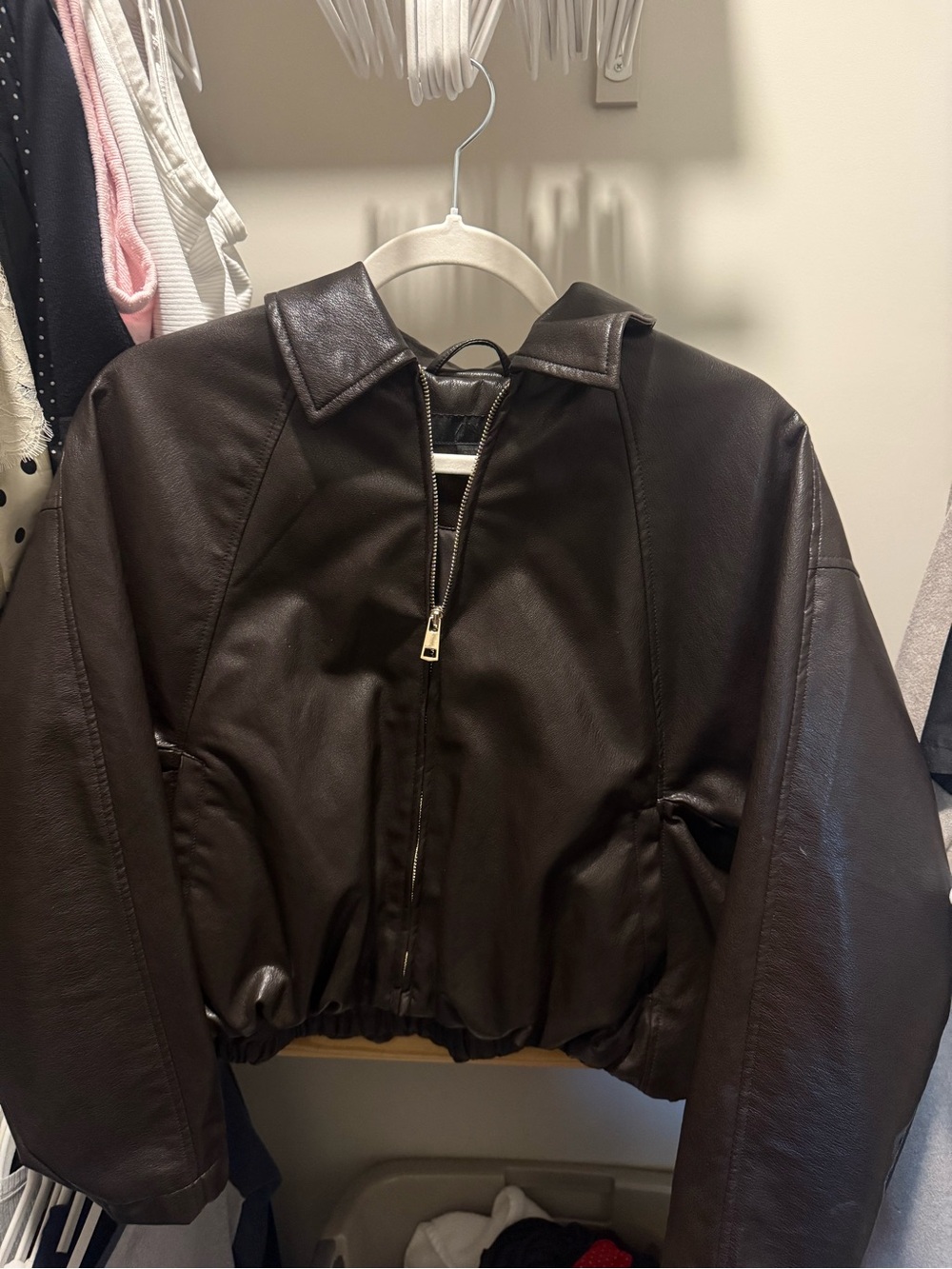Zara Brown Leather Jacket